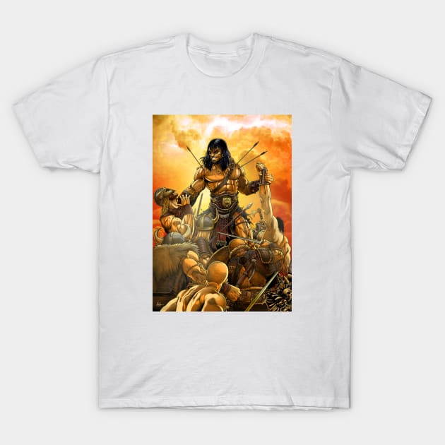 CONAN THE BARBARIAN (PENCILS) T-Shirt by LeviCleemanArt